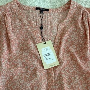 NYDJ Women's Blush Floral Blouse